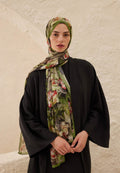 LAVINIA PATTERNED RAMI HIJAB BLACK
