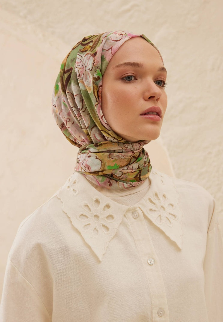 LINDA PATTERN RAMI HIJAB ROSE PINK