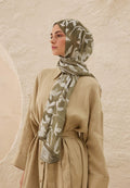 PETUNIA PATTERN RAMI HIJAB KHAKI