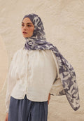 PETUNIA PATTERNED RAMI HIJAB INDIGO