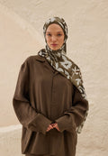 PETUNIA PATTERN RAMI HIJAB SOIL