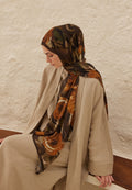 SUMMER ROSE PATTERNED RAMI HIJAB BROWN