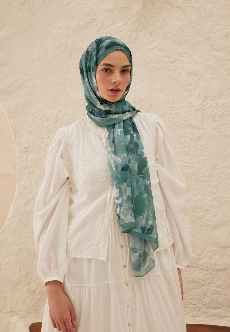 LIZZY PATTERN RAMI HIJAB OCEAN