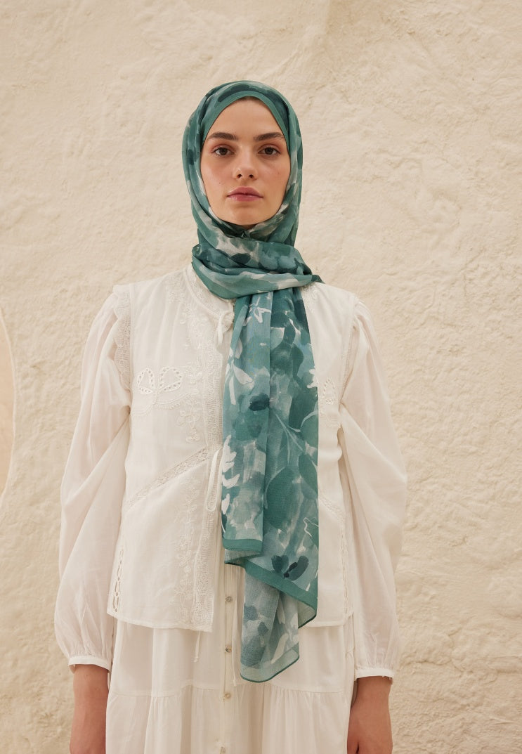LIZZY PATTERN RAMI HIJAB OCEAN