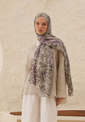 MELİNDA PATTERNED RAMI HIJAB GREY
