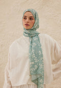 DAISY PATTERNED RAMI HIJAB BLUE