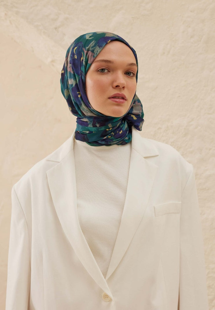 HOPE PATTERN RAMI HIJAB BLUE