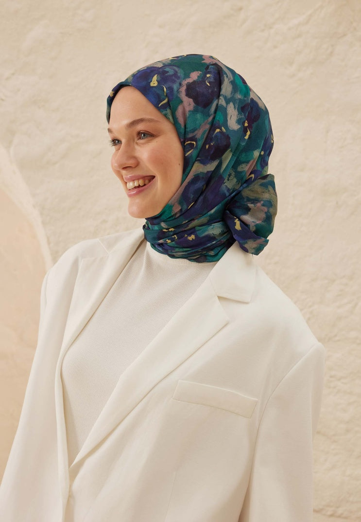 HOPE PATTERN RAMI HIJAB BLUE