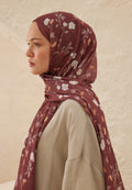 SOFT FLOWERS PATTERN RAMI HIJAB TREE BARK