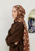 AGNES PATTERN RAMI HIJAB DUSTY ROSE