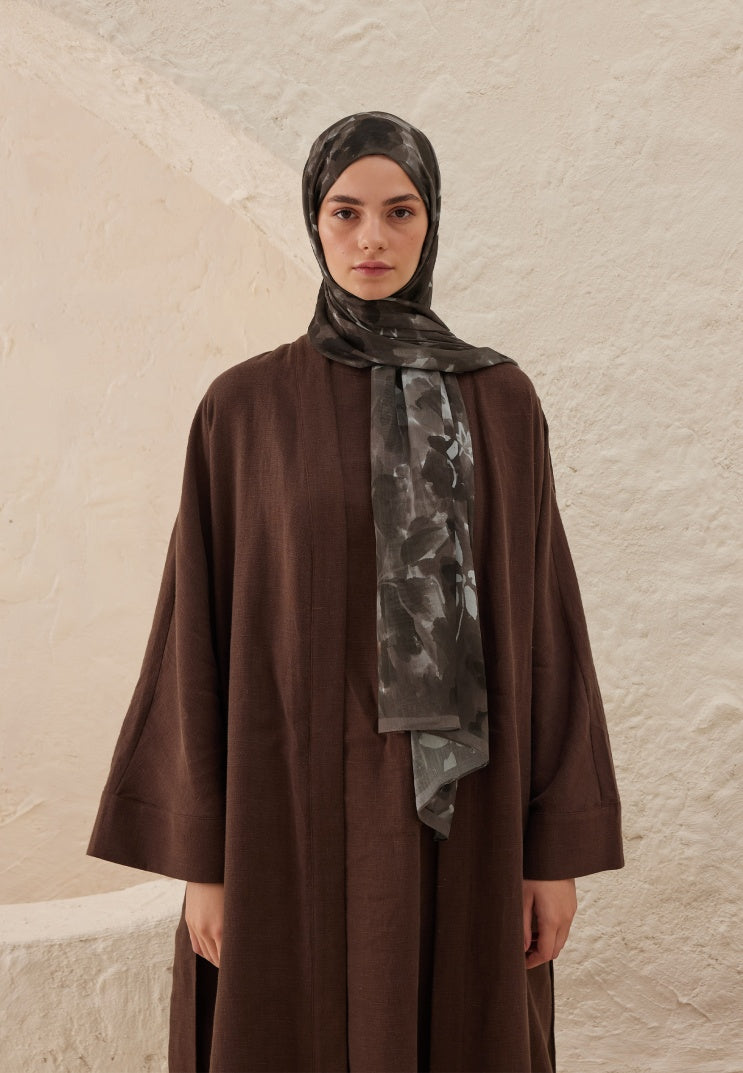 LIZZY PATTERN RAMI HIJAB BROWN