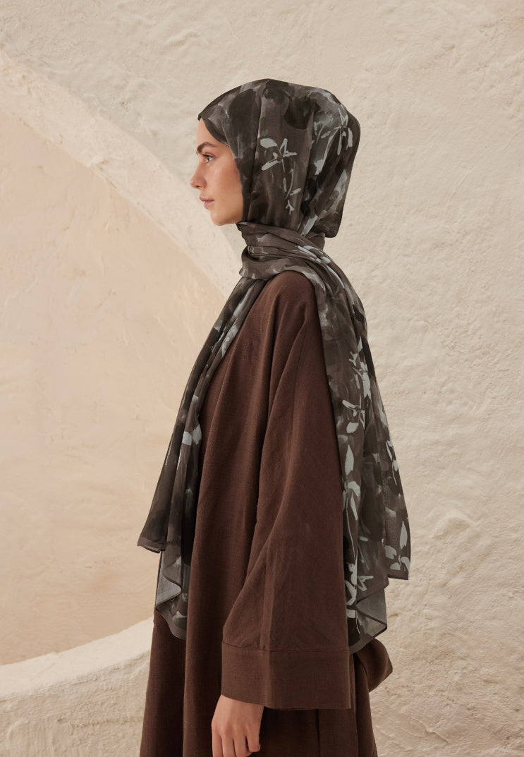 LIZZY PATTERN RAMI HIJAB BROWN