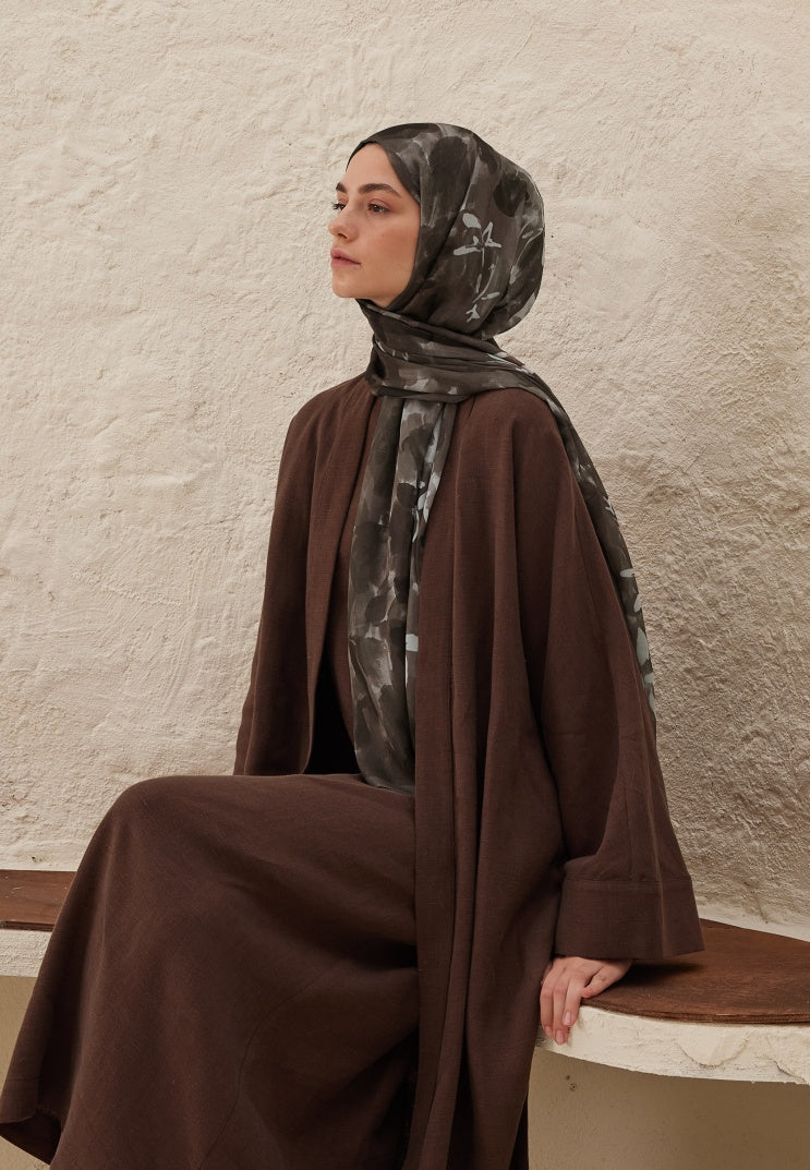 LIZZY PATTERN RAMI HIJAB BROWN