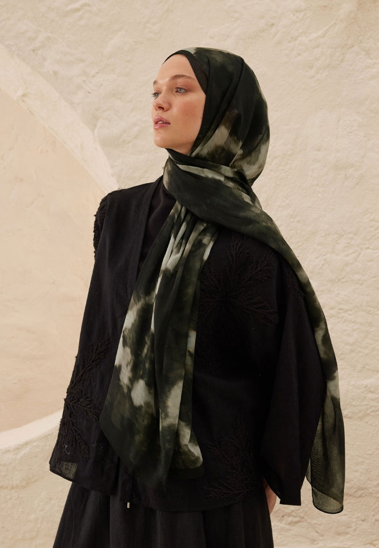 BATIK PATTERN RAMI HIJAB ANTHRACITE