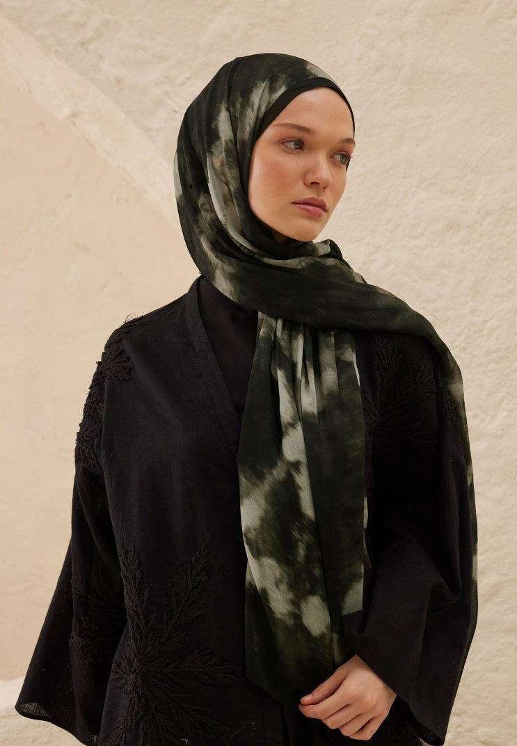 BATIK PATTERN RAMI HIJAB ANTHRACITE