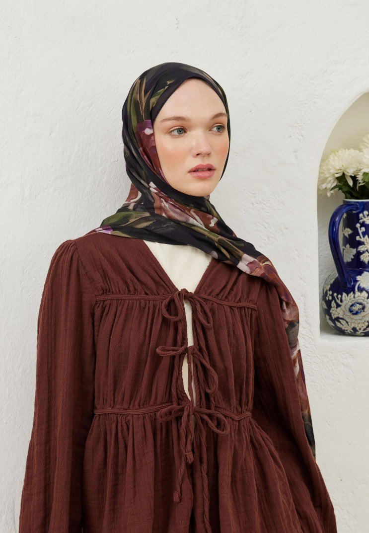 SUMMER ROSE PATTERNED RAMI HIJAB ROSE