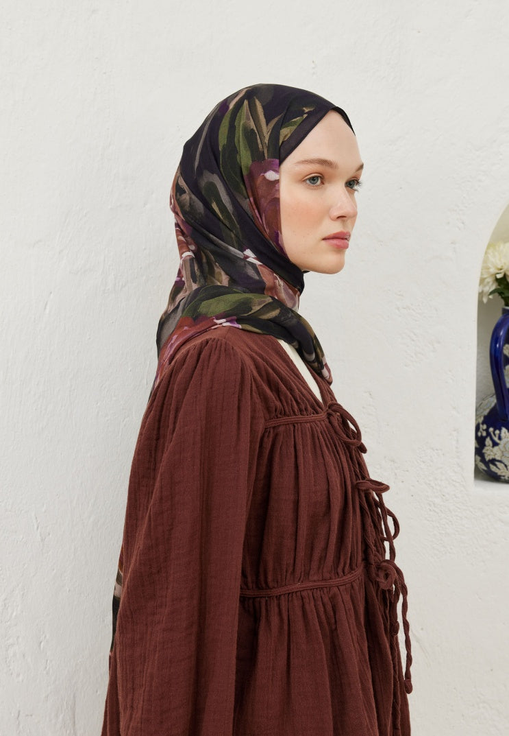SUMMER ROSE PATTERNED RAMI HIJAB ROSE