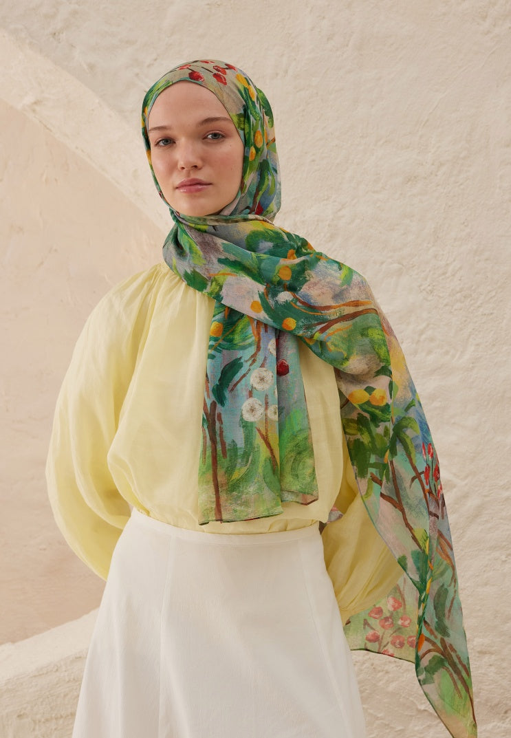 AMELIA PATTERN RAMI HIJAB FOREST