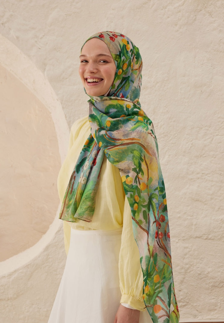 AMELIA PATTERN RAMI HIJAB FOREST