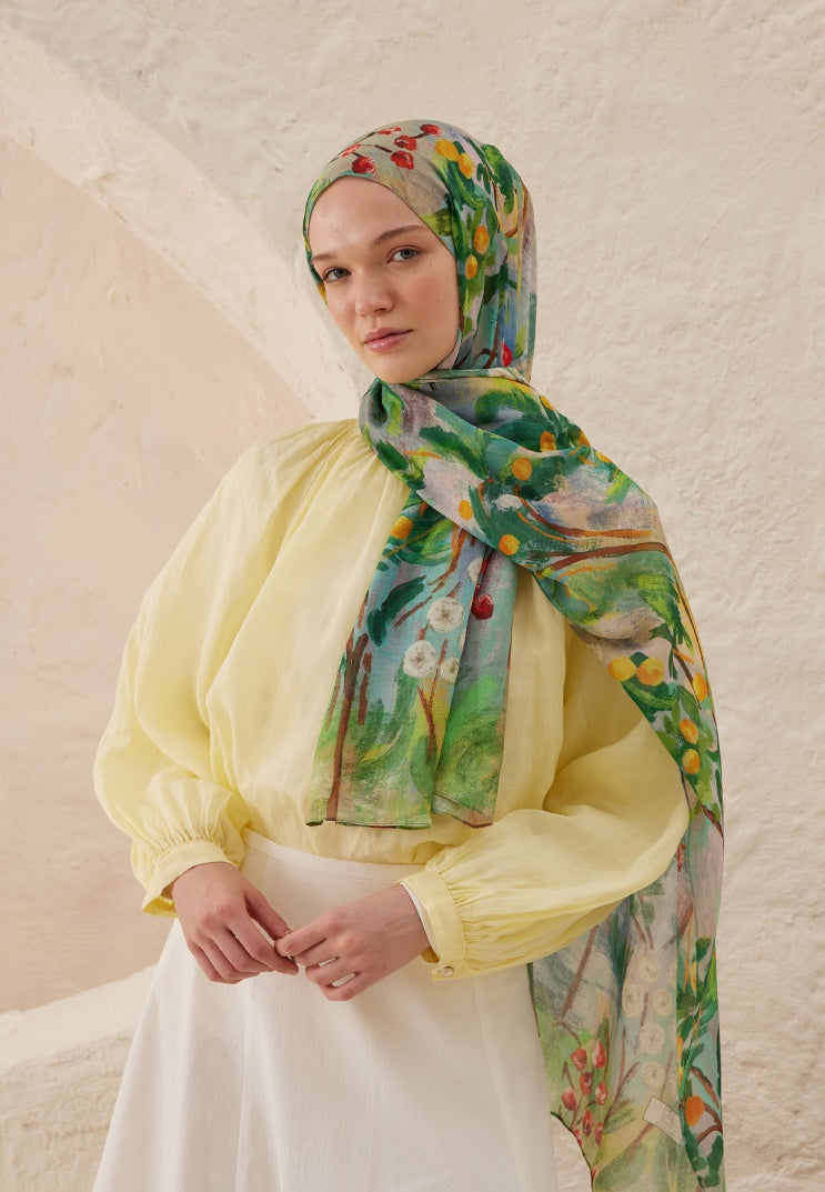 AMELIA PATTERN RAMI HIJAB FOREST
