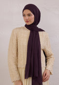 SOFT VISCOSE HIJAB EGGPLANT PURPLE