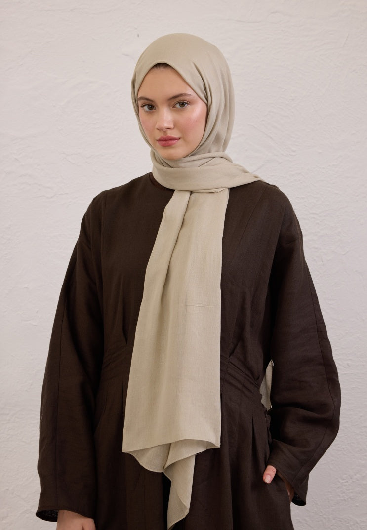 SOFT VISCOSE HIJAB NATURAL BEIGE
