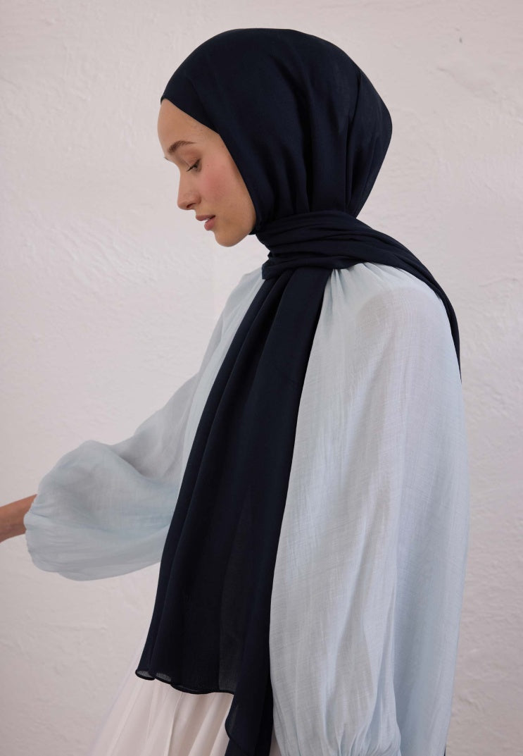 SOFT VISCOSE HIJAB NAVY BLUE
