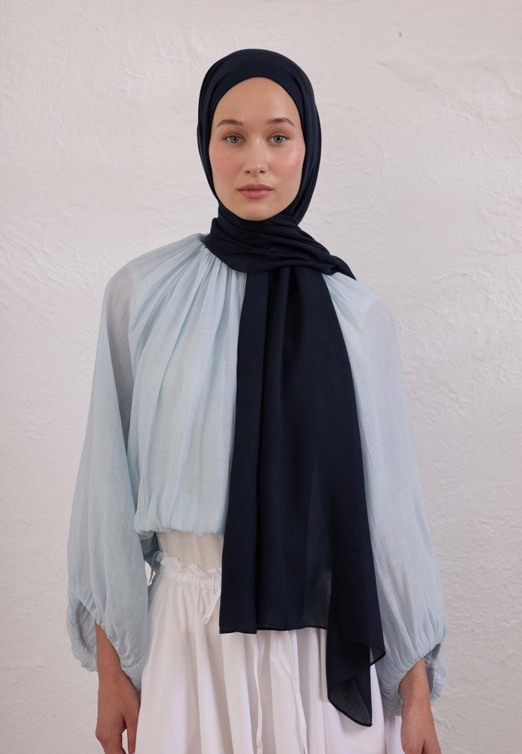 SOFT VISCOSE HIJAB NAVY BLUE