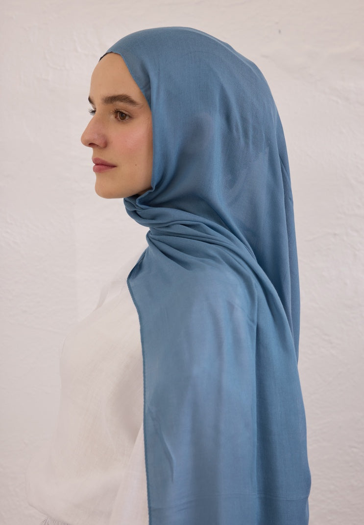 SOFT VISCOSE HIJAB DENIM BLUE