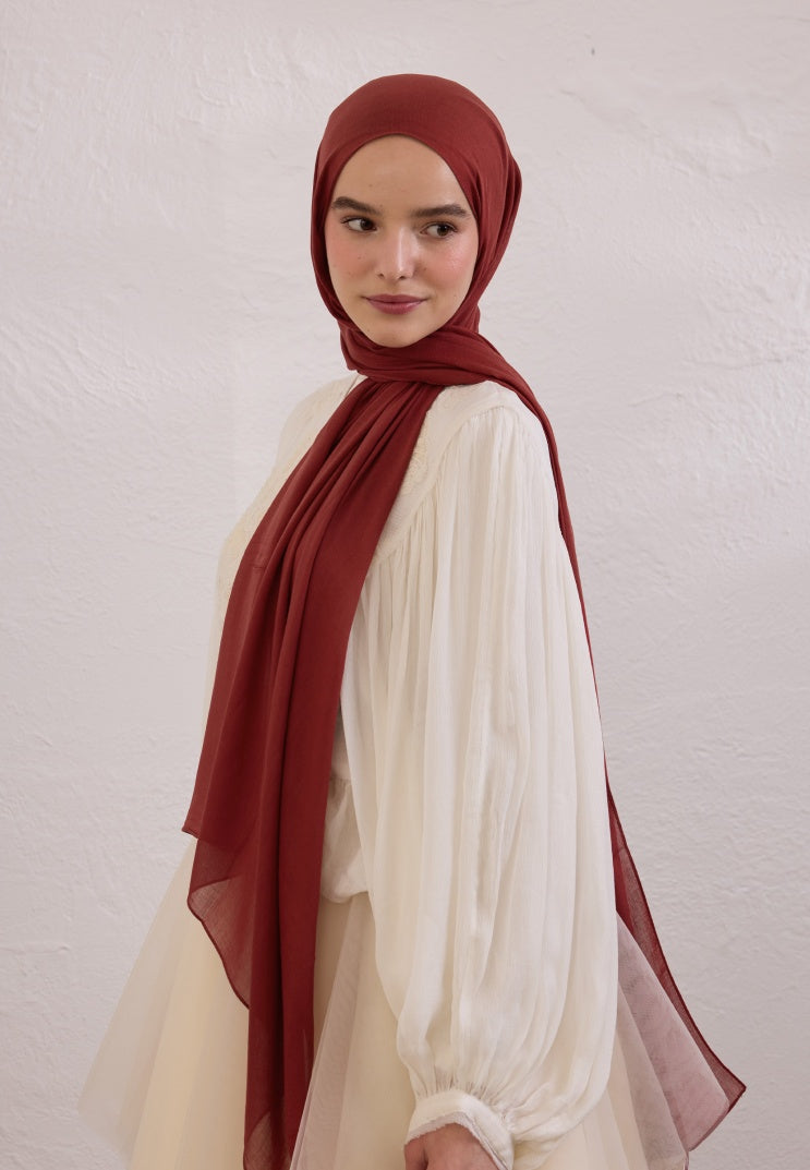 SOFT VISCOSE HIJAB RED