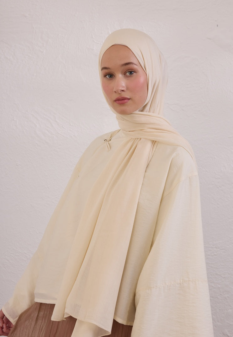 SOFT VISCOSE HIJAB IVORY