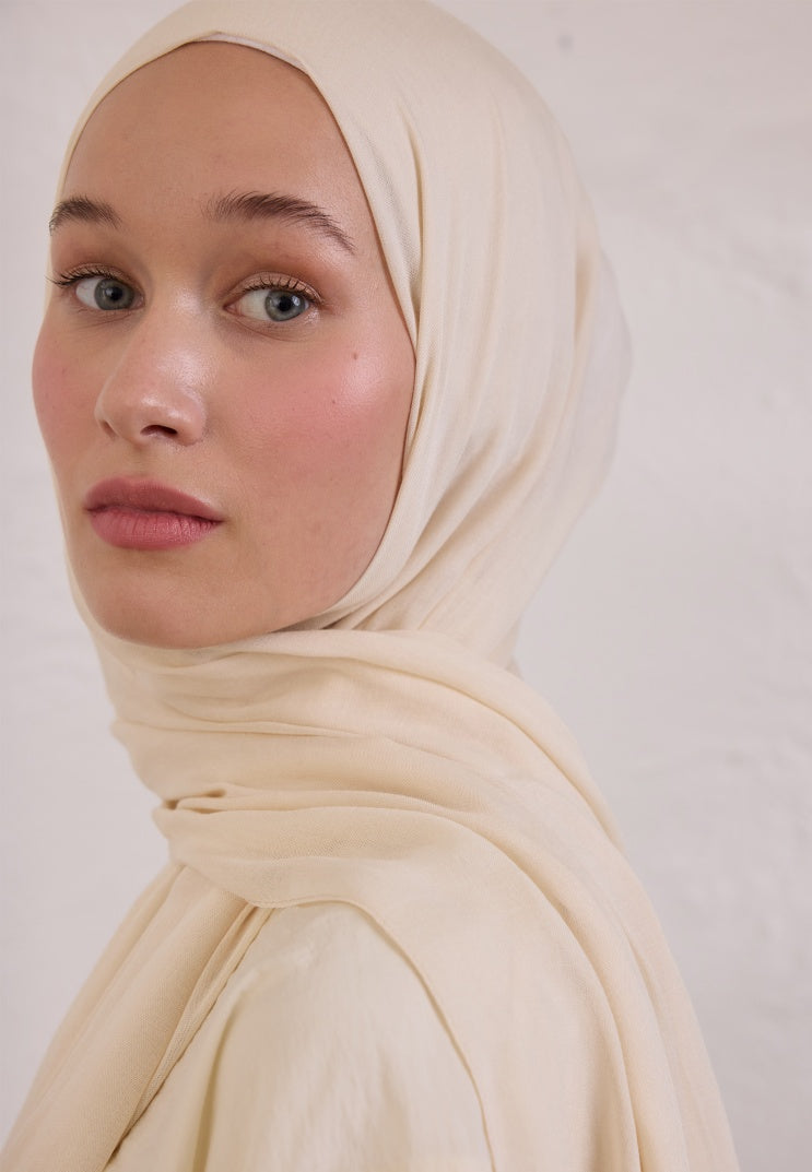 SOFT VISCOSE HIJAB IVORY