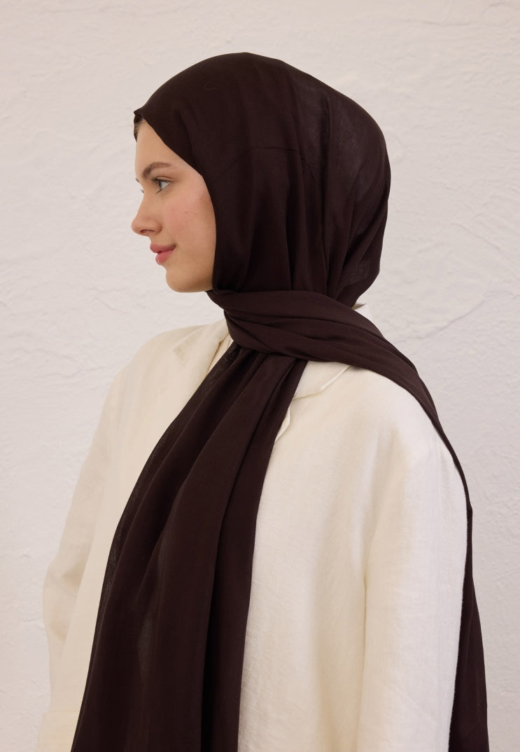 SOFT VISCOSE HIJAB HOT AUBERGINE