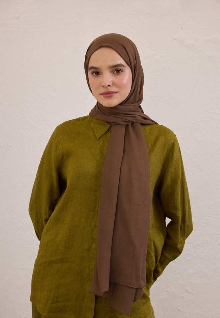 SOFT VISCOSE HIJAB HOT COFFEE