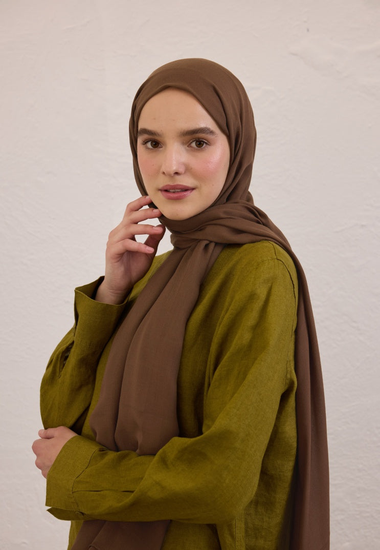 SOFT VISCOSE HIJAB HOT COFFEE
