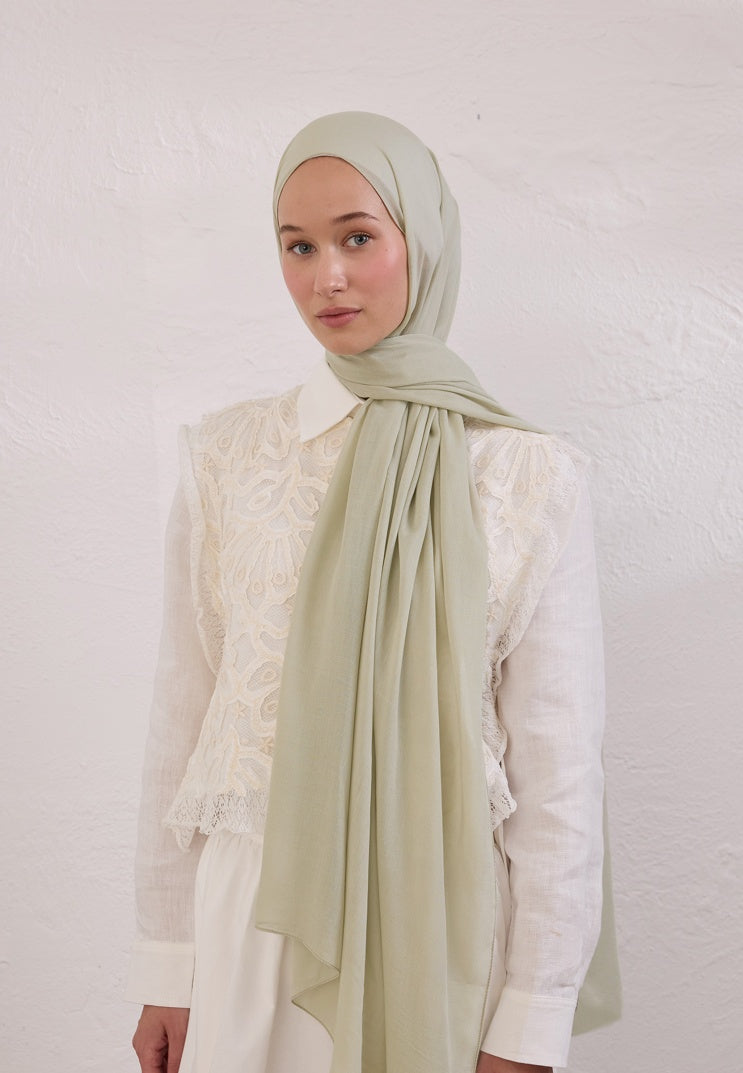 SOFT VISCOSE HIJAB SOFT GREEN