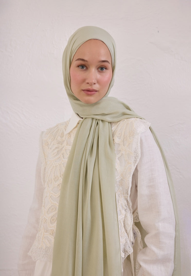 SOFT VISCOSE HIJAB SOFT GREEN