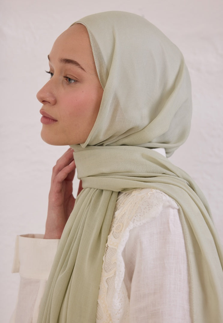 SOFT VISCOSE HIJAB SOFT GREEN