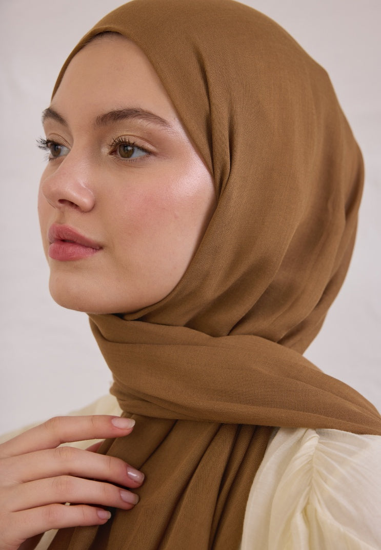 SOFT VISCOSE HIJAB MILK COFFEE