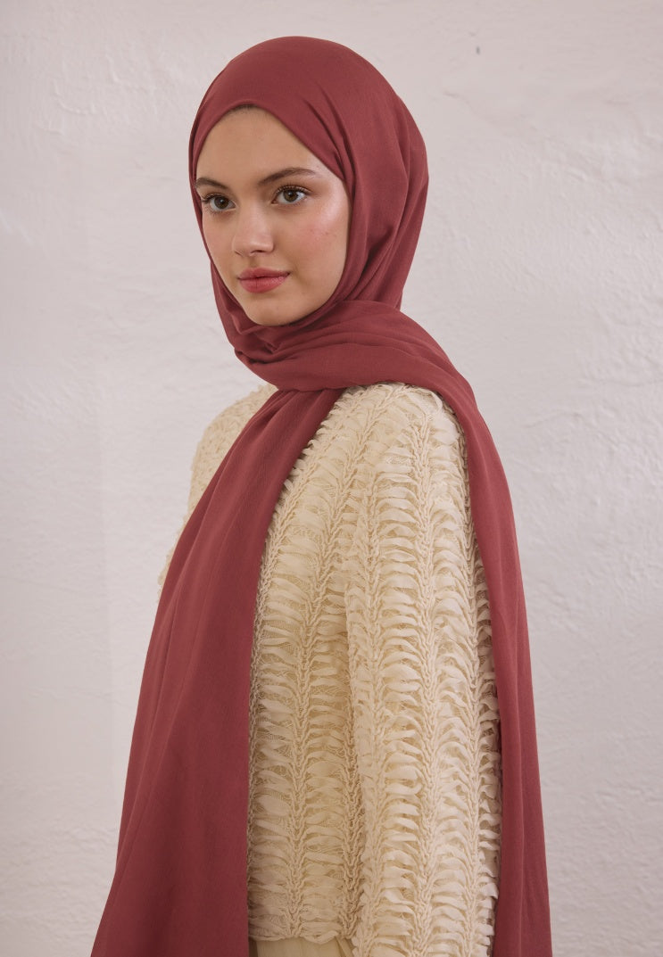 SOFT VISCOSE HIJAB VINTAGE ROSE