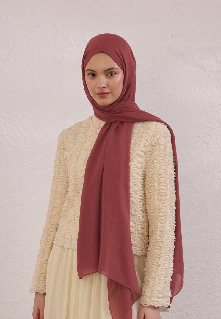 SOFT VISCOSE HIJAB VINTAGE ROSE