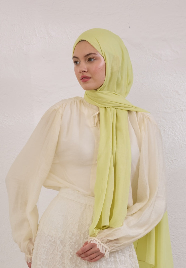SOFT VISCOSE HIJAB SOFT YELLOW