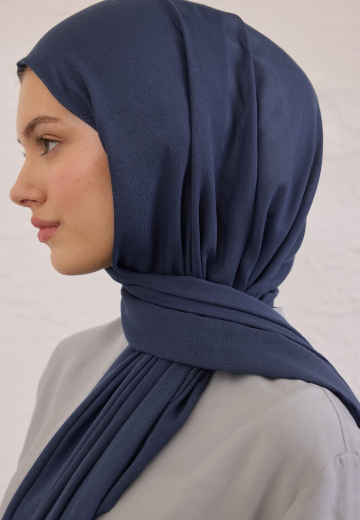 SOFT VISCOSE HIJAB NIGHT BLUE