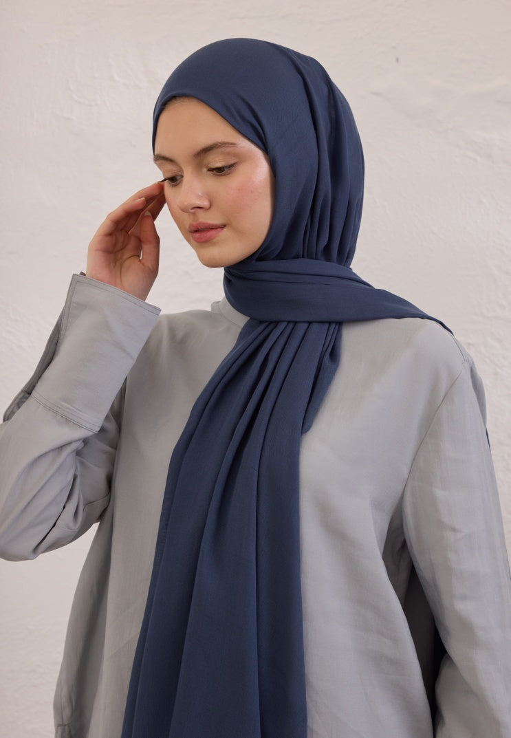 SOFT VISCOSE HIJAB NIGHT BLUE