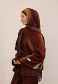 COLOR BRUSH PATTERN RAMI HIJAB BROWN