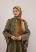 COLOR BRUSH PATTERN RAMI HIJAB SOFT GREEN