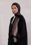 COLOR BRUSH PATTERN RAMI HIJAB BLACK