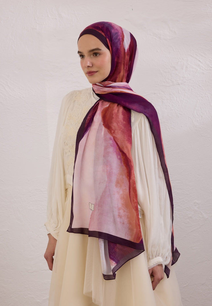 COLOR WAVES PATTERN RAMI HIJAB DAMSON