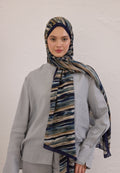 DEIA PATTERN RAMI HIJAB NAVY BLUE