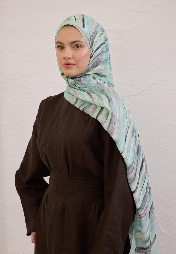 DEIA PATTERN RAMI HIJAB OCEAN